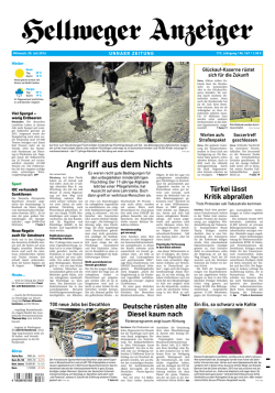 Hellweger Anzeiger, Ausgabe: HA Unna, vom: Mittwoch, 20. Juli 2016