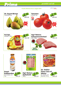 Dr. Guyot Birnen Fol Epi Tomaten Emmi Kaffeerahm Agri