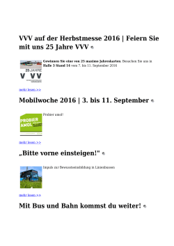 Mit Bus und Bahn kommst du weiter! Online Voting VCÖ