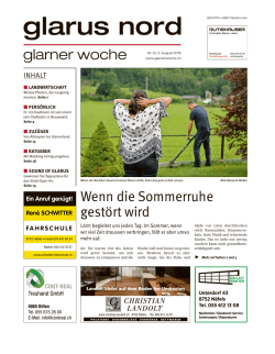 Glarner Woche, Glarus Nord, 3.8.2016