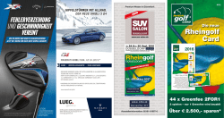 Informationen zur Rheingolf Card 2016