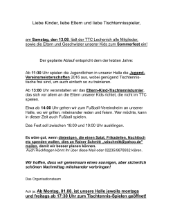 erfahren - beim TTC Lechenich