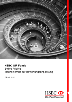 Leitfaden GIF Swing Pricing Adjustment