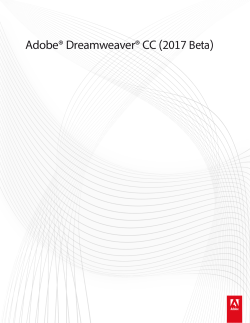 Adobe® Dreamweaver® CC (2017 Beta)
