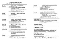 Gottesdienstordnung vom 24. Juli 2016 bis 31. Juli 2016 (PDF