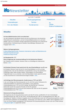 ifo Newsletter Juli 2016