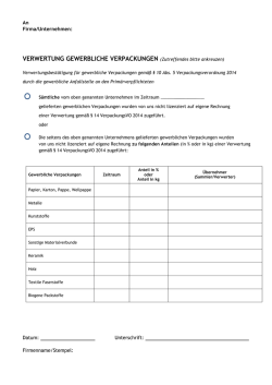 Verwertungsbest&auml;tigung f&uuml;r gewerbliche
