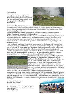 Grenzerfahrung - Lauftreffbircher-Thun