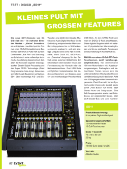 Digico SD11 - Stage Sound GmbH