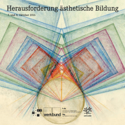 Herausforderung &auml;sthetische Bildung