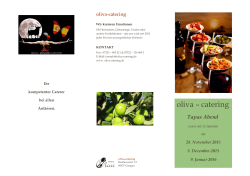 Tapas Abend - OLIVA CATERING