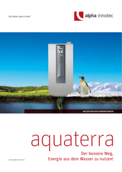 Der bessere Weg, Energie aus dem Wasser zu nutzen!