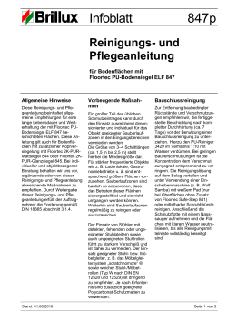 Reinigungs- und Pflegeanleitung PDF, 45 KB