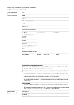 Bewerbungsformular - Strittmatter Partner AG