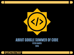 ABOUT GOOGLE SUMMER OF CODE