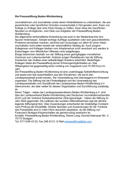 Pressestiftung Baden-Württemberg