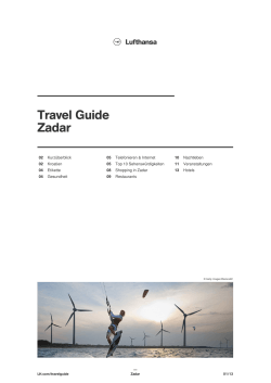 Zadar | Lufthansa ® Travel Guide