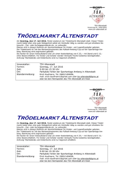 Infoblatt Tr&ouml;delmarkt