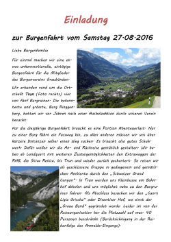 Einladung - Burgenverein Graubünden