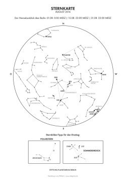 Sternkarte August 2016