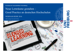 Neue Lernräume gestalten – Good Practice an deutschen