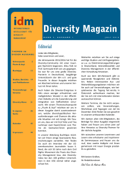 diversity magazin - International Society for Diversity Management