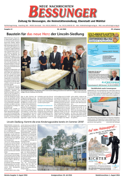 Baustein für das neue Herz der Lincoln-Siedlung - Ralf