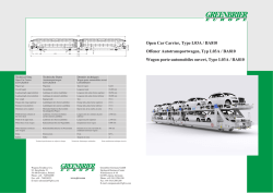 Open Car Carrier, Type L03A / BA810 Offener Autotransportwagen