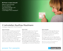 2 Lehrstellen Kauffrau/Kaufmann