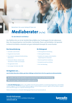 PDF der Stellenanzeige - Konradin Mediengruppe
