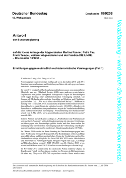 Drucksache 18/9208 - DIP des Bundestages