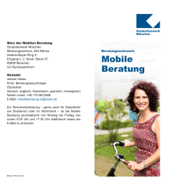 Mobile Beratung - Studentenwerk München