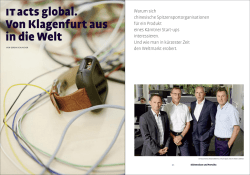 ITacts global. Von Klagenfurt aus in die Welt