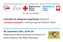 Fachvortrag "Demenz verstehen"