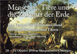 - Menschen, Tiere und die Zukunft der Erde