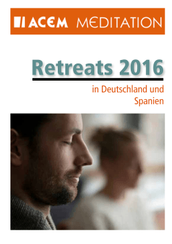 Retreats 2016