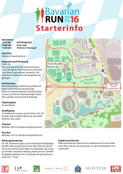 Starterinfo - Bavarian Run