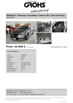 Inserat drucken - Autohaus Grohs