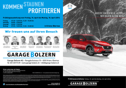 profitieren - Garage Bolzern AG