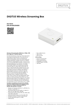 DIGITUS Wireless Streaming Box