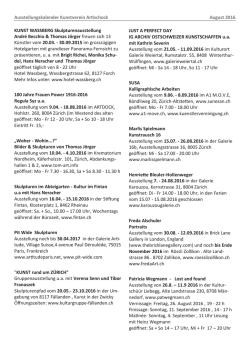 Ausstellungskalender