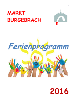 PDF-Version des Flyers Ferienprogramm Burgebrach