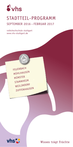 Feuerbach, M&uuml;hlhausen, M&uuml;nster, Stammheim