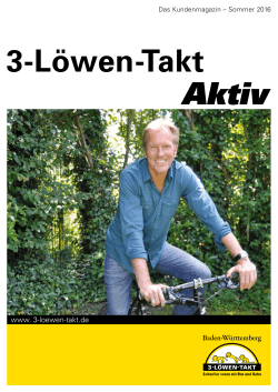 Kundenmagazin 2/16  - 3-Löwen-Takt
