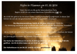 Hafen in Flammen am 01.10.2016