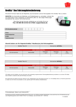 Fahrzeugdaten &auml;ndern