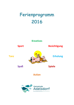 geht es zum Ferienprogramm 2016 - Adelsdorf
