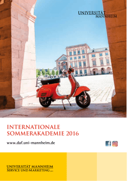 internationale sommerakademie 2016 - Mannheim