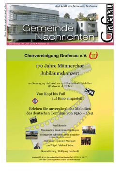 Gemeindenachrichten KW 26-16 - Grafenau