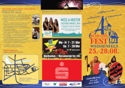 Programm Schlossfest 2016